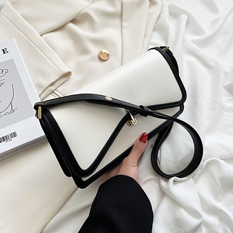 

Французский дизайн Niche, контрастный цвет, универсальная сумка через плечо для женщин, новые легкие, роскошные, модные, квадратные сумки, текстура, сумка через плечо (20cm<Max Length<30cm)