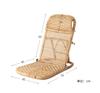 Portable Folding Rattan Beach Chair - Bamboo Frame, Suitable for Lawn, Pool Deck & Camping, Sun Lounger