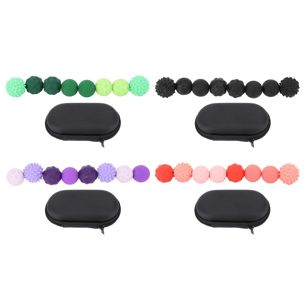 8Pcs Sensory Magnetic Balls High Elasticity Vibrant Colors Textured Fidget Toy Finger Toy