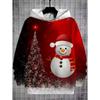 2026 Merry Christmas Sweatshirts Pullover Children's Hoodie Cartoon Santa Claus Graphic Hoody Snowman Sweatshirts Unisex Top