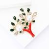 Creative Exquisite Alloy Enamel Branch Brooch Niche Design Women'S Suit Coat Corsage Jewelry Pin