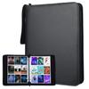 900-Pocket Trading Card Binder, Portable Card Binder with Removable Sheets, Sports Card Binder, PU Leather Storage Case with Zipper