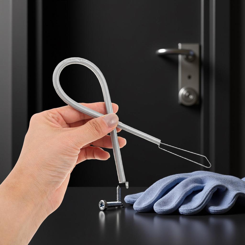 3Pcs Automatic Door Return Spring Stainless Steel Tension Spring Hook End Heavy Duty Self Closing Door Hardware for Interior