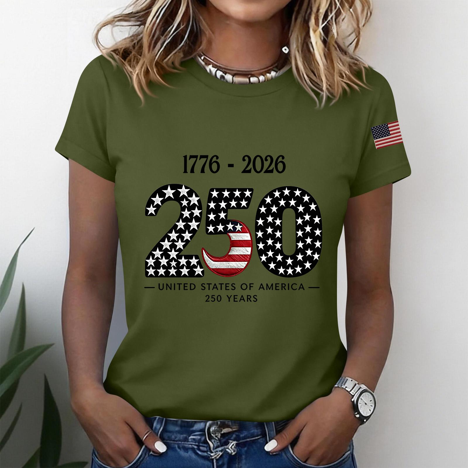 

Women s Fashion Casual Printed Short Sleeve Round Neck Pullover Tops L