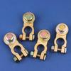 2Pcs M8 M10 Car Battery Terminal Wire Clamps Brass Positive Negative Top Post Connectors Battery Terminal Clips