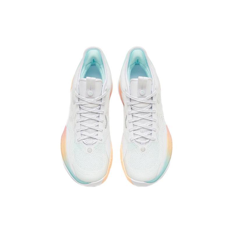 ANTA Three point Rain1.0 Basketball Shoes Men's Low top White/Orange Sneakers 912321102S-2