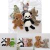 Cute Striped Texture Panda Dinosaur Elephant Pig Frog Animal Plush Toy Doll For Kids And Collectors