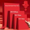 A4 Chinese Red Origami Handmade Paper for Window Decoration