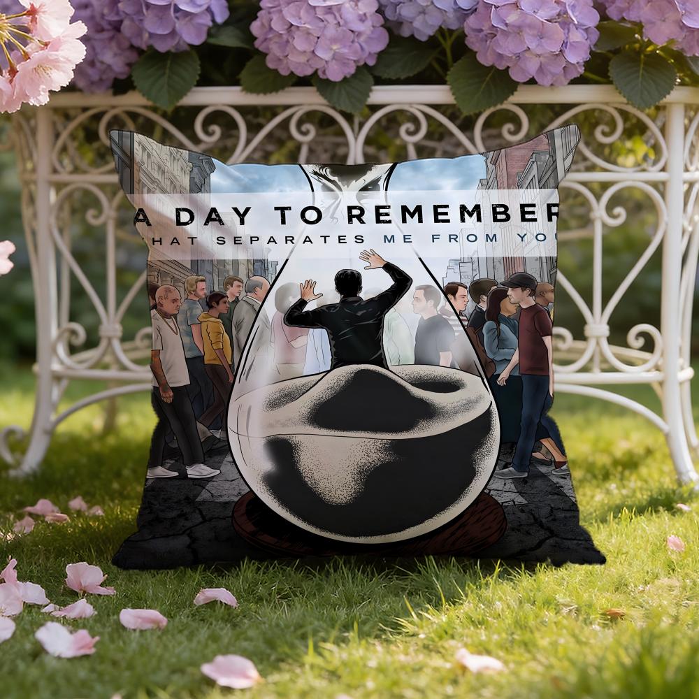 A Day to R-Remember Band Cushion Cover Home & Car Dual-Scene Pillow Cover: Reversible for Premium Comfort