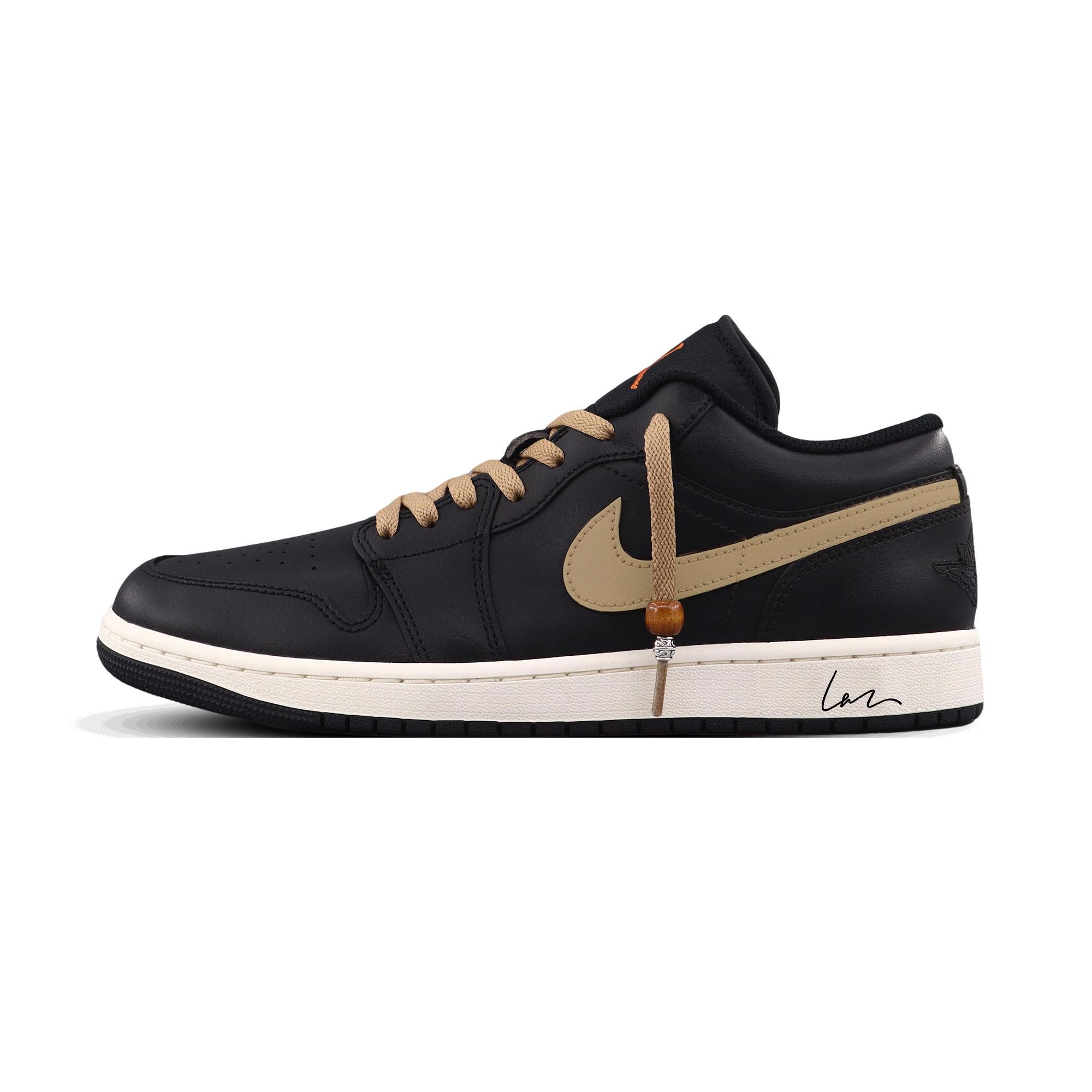 

Jordan Air Jordan 1 Dark Brown Noble Footwear Abrasion Resistant Low top Vintage Basketball Shoes Men s Black Brown 553558-043(Team855-) 43