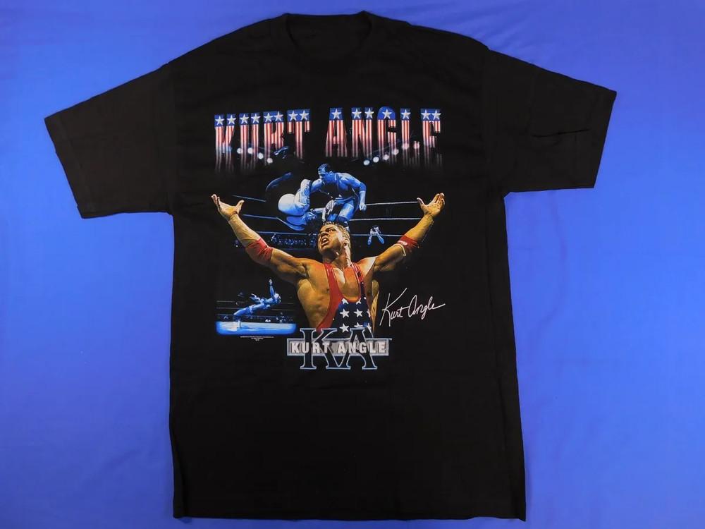 Kurt Angle Wrestler Black Color Cotton All Size To 5XL T Shirt Unisex T-Shirt