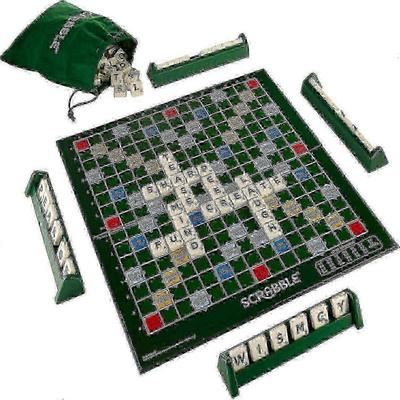 Luxusní sada Scrabble s uzamykatelnými kameny pro rodinnou zábavu
