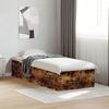 VidaXL Bed Frames Smoked Oak 90x190 Cm Engineered Wood, Bedroom Furniture, Bed Base, Panel Bed, Bed, Bed 3281067