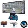 bumxca LED Floodlight [Makita Compatible] Work Light 8000LM Ultra-High Brightness Rechargeable Floodlight [36 LED Chips + 4 High-Brightness Panels]