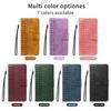 Vintage Embossed Checkered Wallet Case for iPhone/Samsung/Xiaomi 3 Card Slots & Thumb Slot | Cash Pocket Kickstand Phone Case Cover
