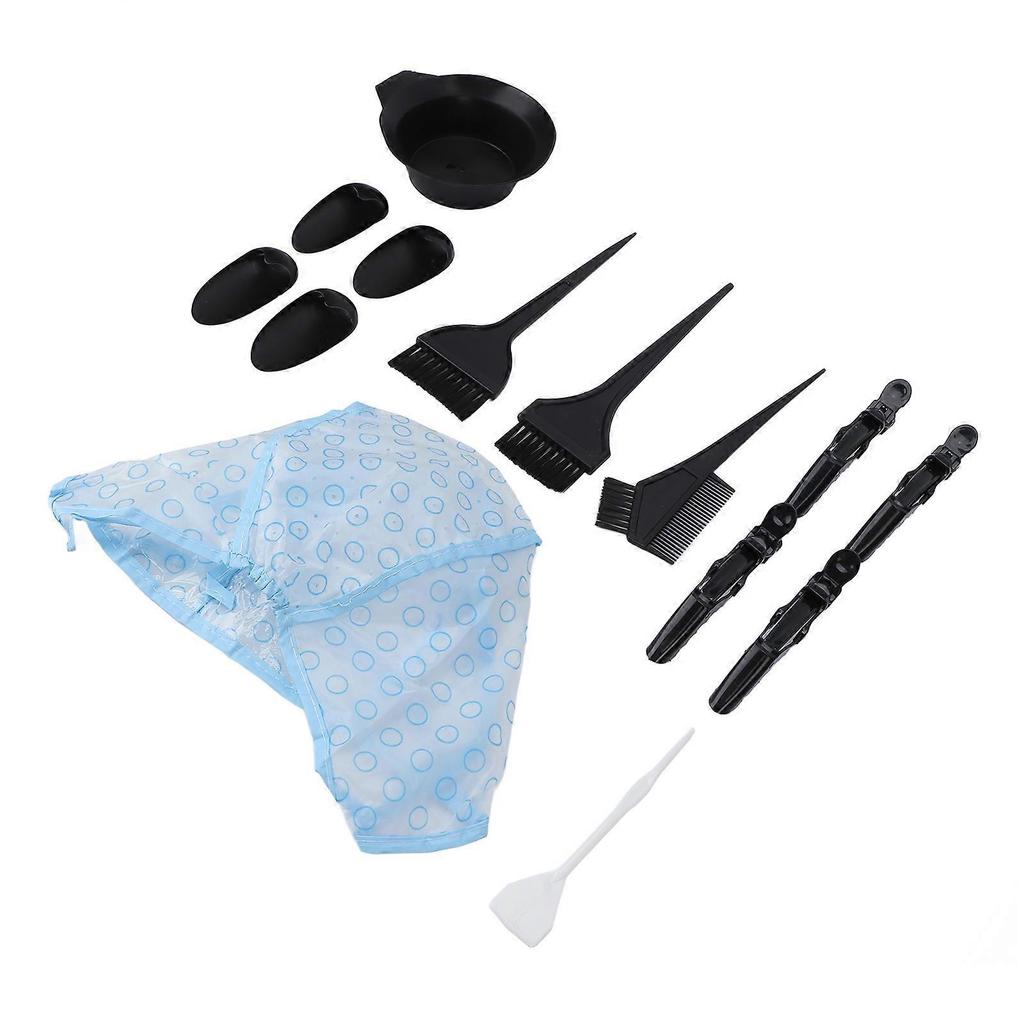 14pcs Hair Dye Brush Bowl Set Clip Stable Bottom Professional Salon Hair Coloring Kit