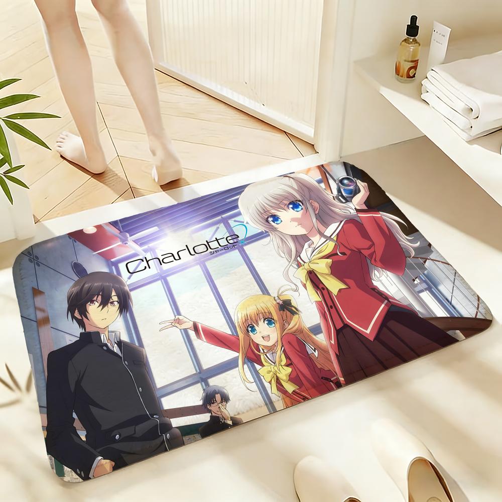 Soft Absorbent Non-Slip Rug Anime C-CharlotteS Floor Mat Home Decor Doormat Bedroom Floor Mat Shower Carpet