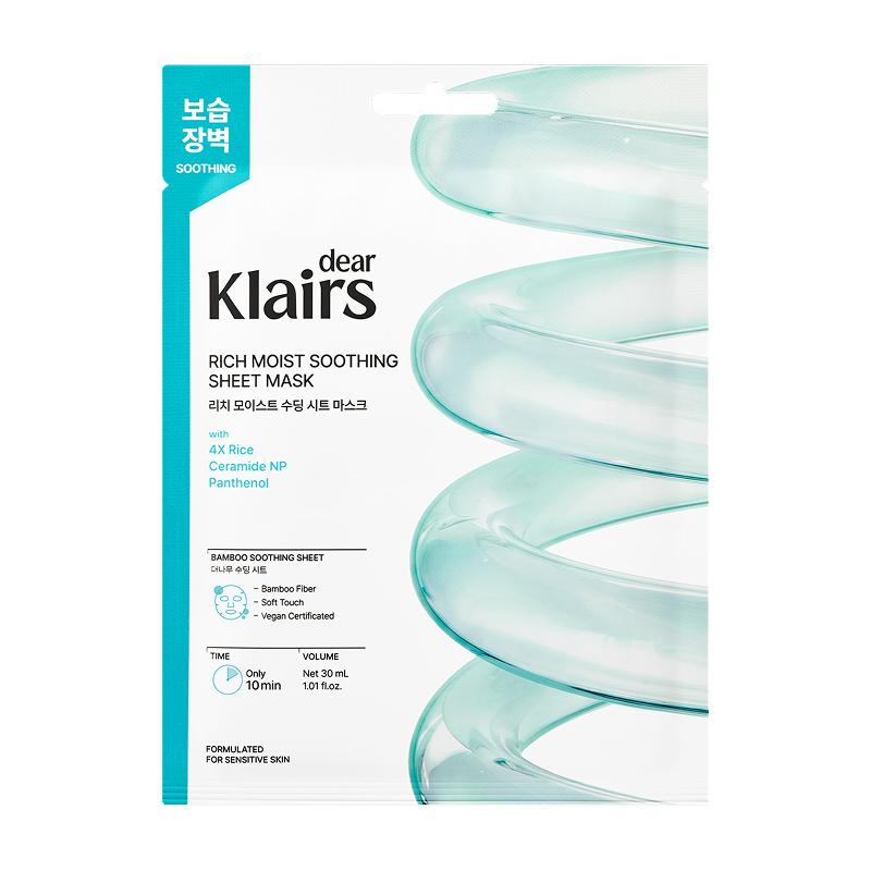 [klairs] Rich Moist Soothing Sheet Mask 30ml 1EA white