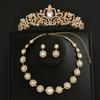 Main Wedding Dress Headgear Bridal Necklace Headgear Three-Piece High Sense Crown Girl Eighteen-Year-Old Princess Wind