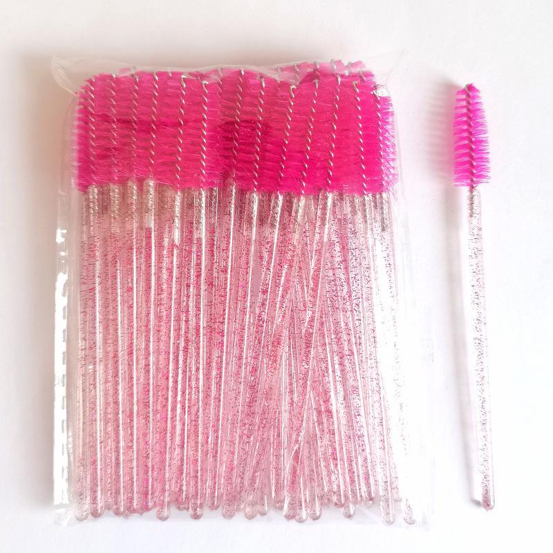 Disposable Crystal Eyelash and Eyebrow Brush for Extensions and Grafting