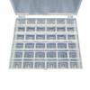Clear Plastic Sewing Thread Spool Box with 36 Compartments for Handmade Cross Stitch Projects