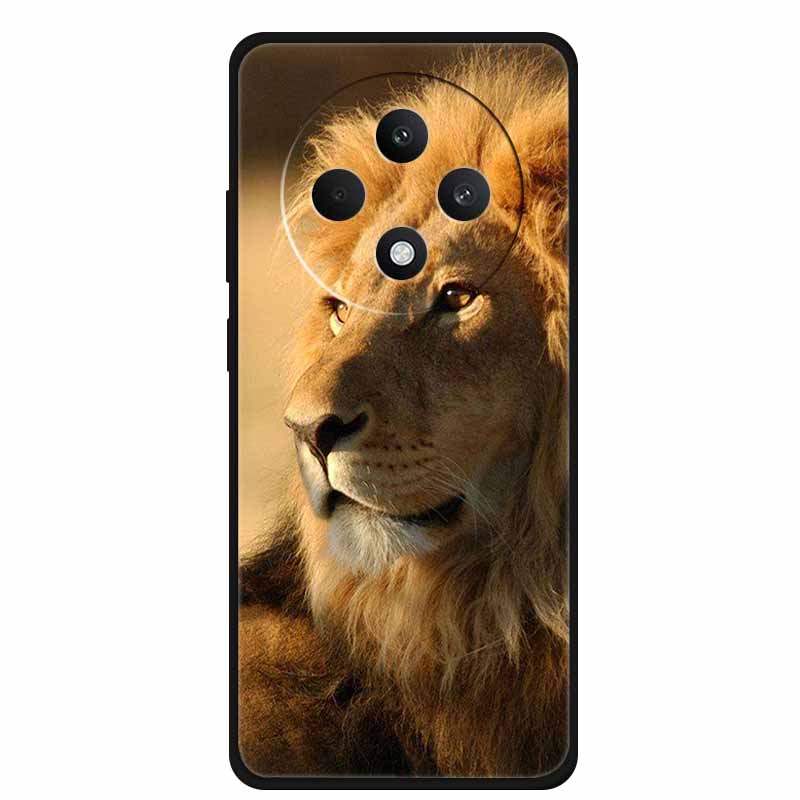 Soft Silicone Cover For Oppo Reno12 F 5G Case 12 F 4G Cartoon TPU Wolf Lion Phone Case For Oppo Reno12 FS Back Covers Capa Coque