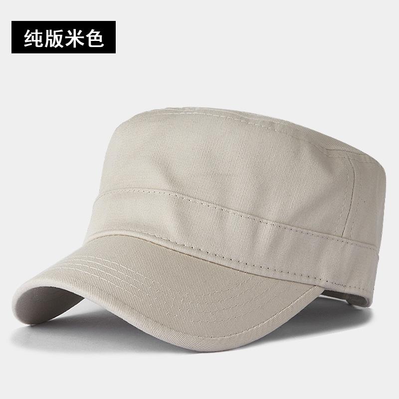 Big Head Man Large Size Pure Cotton Army Flat Cap Outdoors Baseball Cap Summer Polyester Plus Size Military Hat 55-60cm 60-65cm