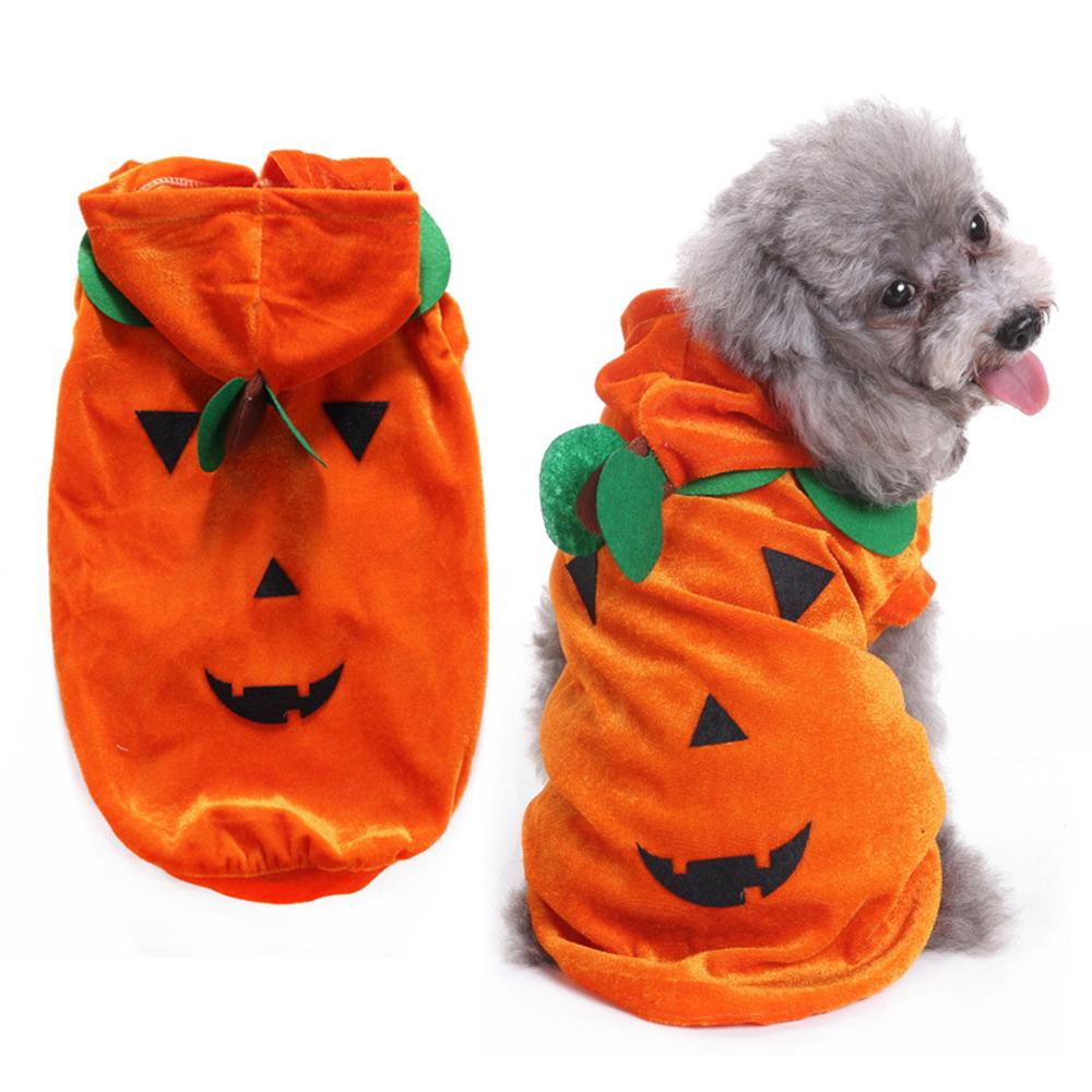 High Quality Eco-Friendly Polyester Winter Halloween Pumpkin Pet Costume Funny Dog Clothes Trick-or-Treat Cosplay Modern Design