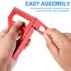 3D 45/90 Degree Measuring Ruler for Engineer Carpenter High Precision(Red)