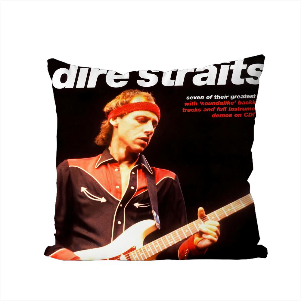 Band DDire Straits Pillow Case For Car Sofa Decorative Home Doublesided Print Plush Square Throw Pillow Cushion Cover
