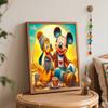 Disney Mickey Pluto Art Hand Painting Kit Leisure Scene Classic Style Home Decor, Vibrant Cartoon Character Wall Hanging Craft Supplies