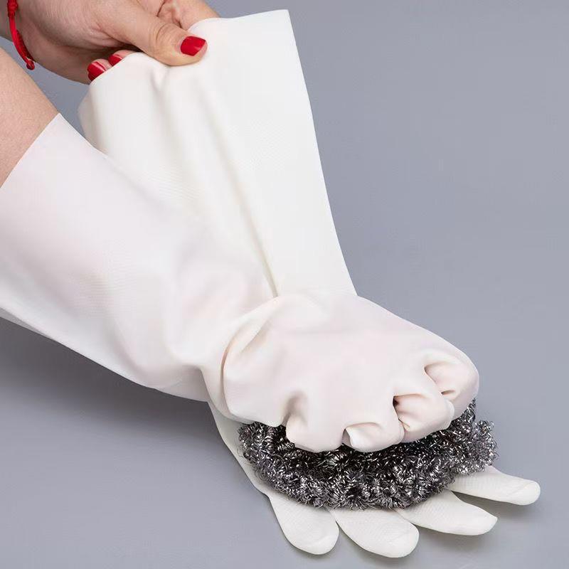 Food-Grade Waterproof Anti-Slip Nitrile Kitchen Gloves for Dishwashing and Cleaning