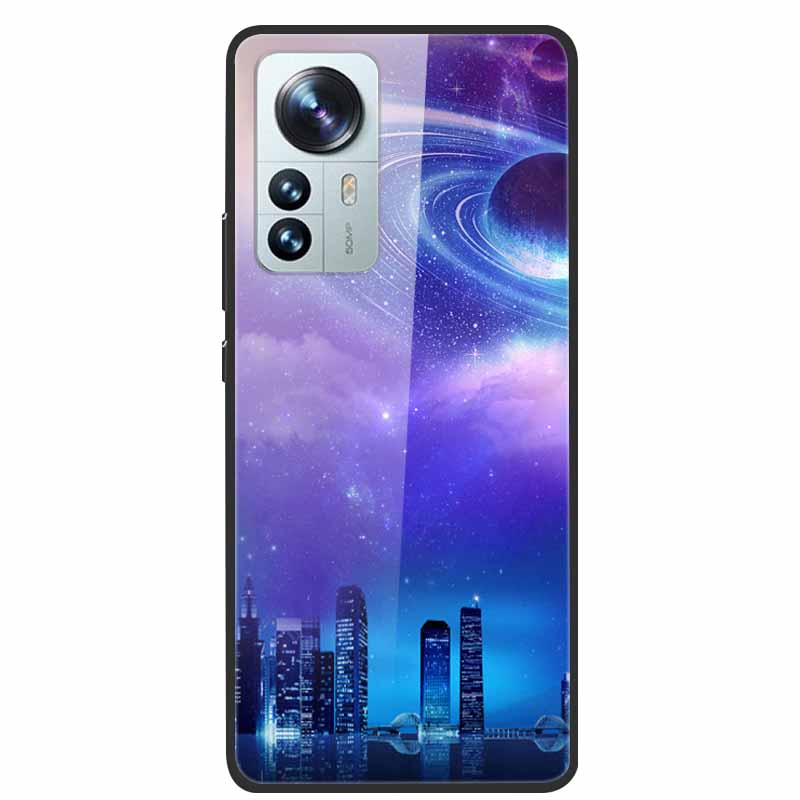For Redmi Note 12S Case Tempered Glass Hard Back Cover for Xiaomi Redmi Note 12 Note12 Pro 4G 5G Phone Cases Note12S 12 S 12Pro