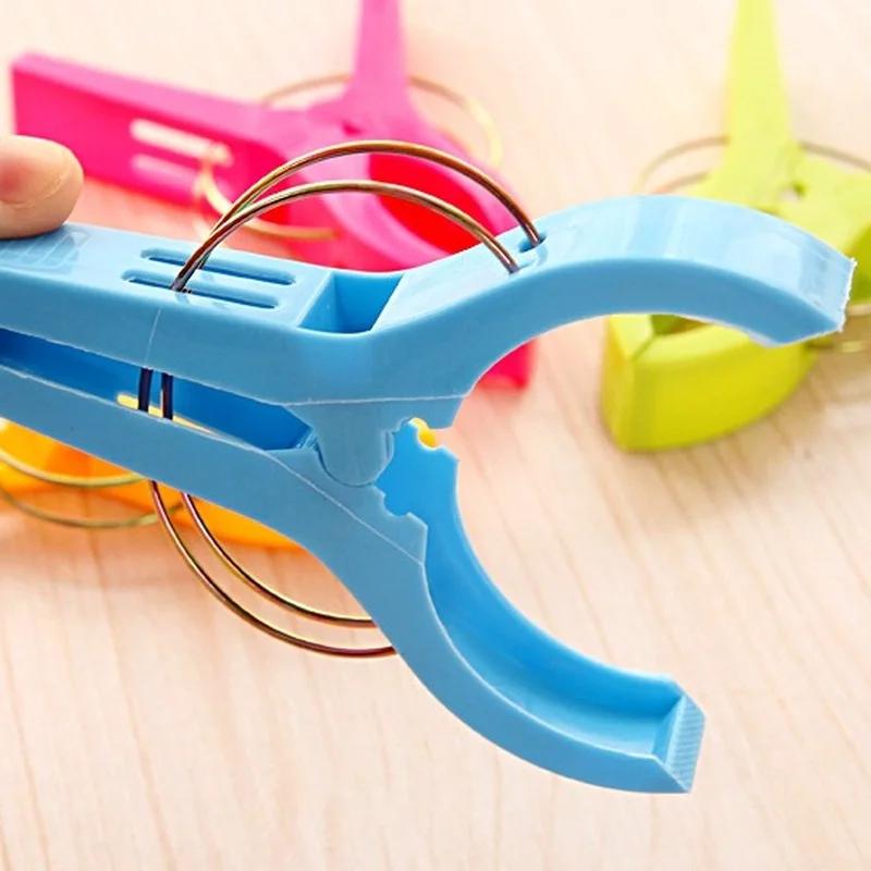 4 Stück/Set Große Wäscheklammern Kunststoff Winddichte Wäscheklammern Federklemme Strandtuch Starke Wäscheklammern Bettdeckenklemme