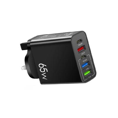 High Efficiency Charging Adapter USB 65W Output and Type C Port Desktop Charging Hub Perfect for Simultaneous Charging