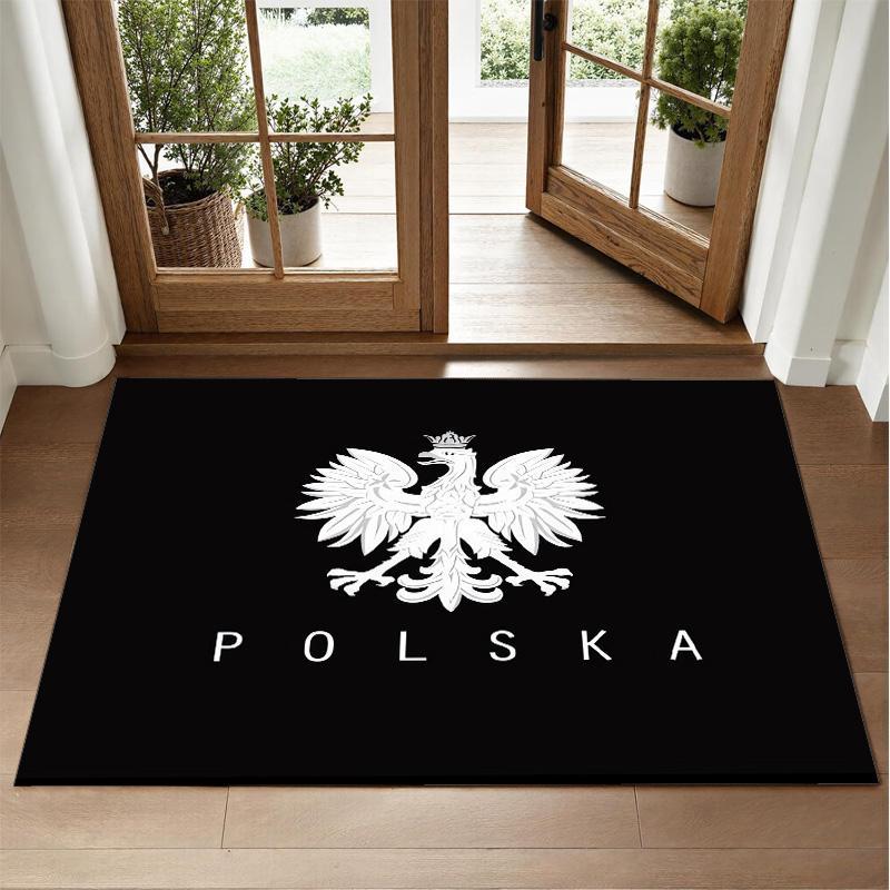 Poland Design Crystal Velvet Rug Soft Decorative Mat for Bedroom Entrance