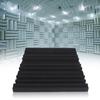 6Pcs Irregular Recording Studio Soundproof Foam Sound Insulation Absorption Deadening MaterialBlack
