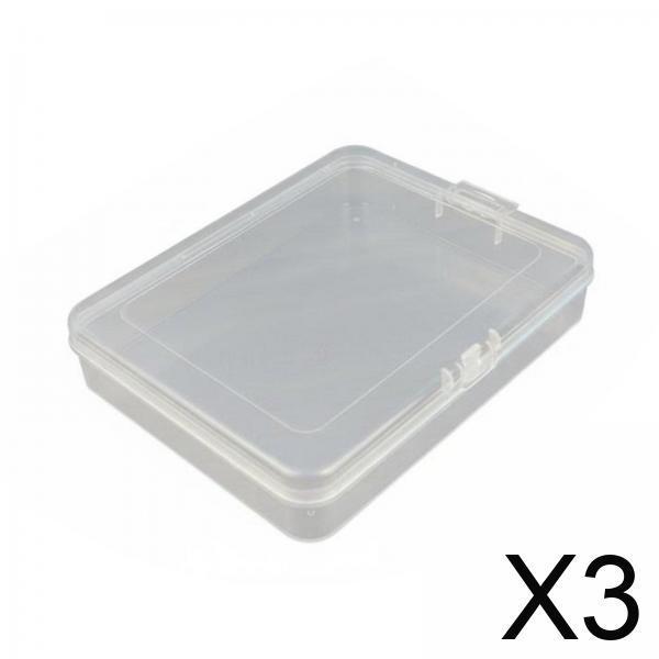 Storage Case Transparent PP Box with Secure for Business Cards Beads Jewelry Craft Supplies
