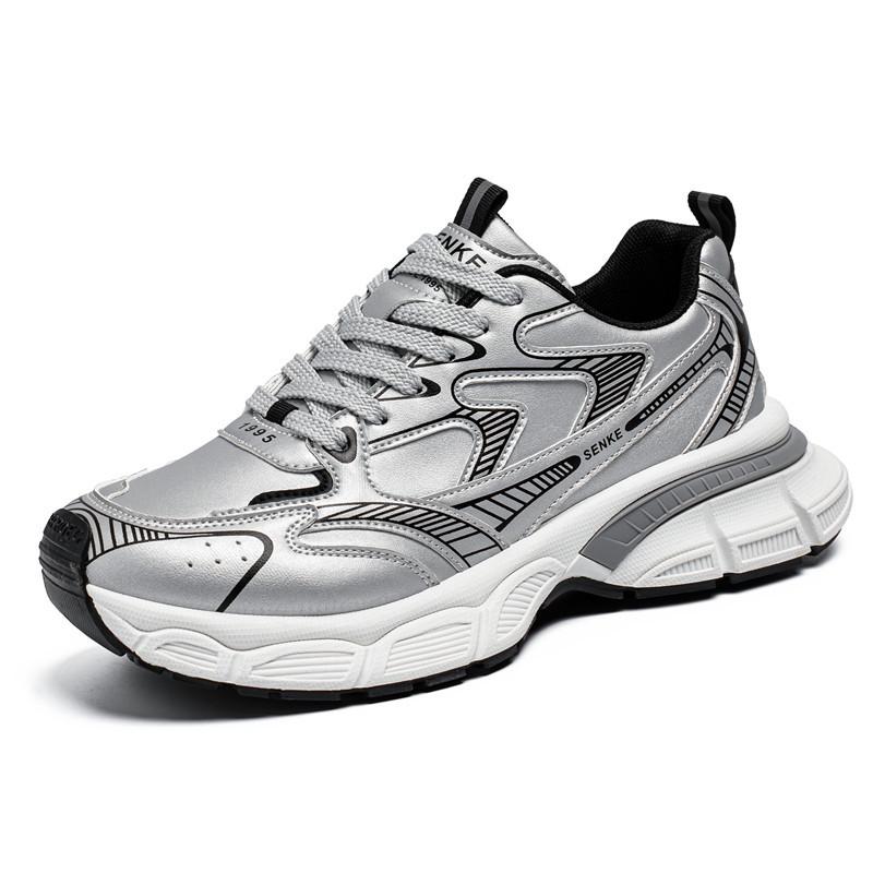 Sneakers Spring and Autumn Mesh Breathable Teen Platform Daddy Shoes New Casual Running Shoes