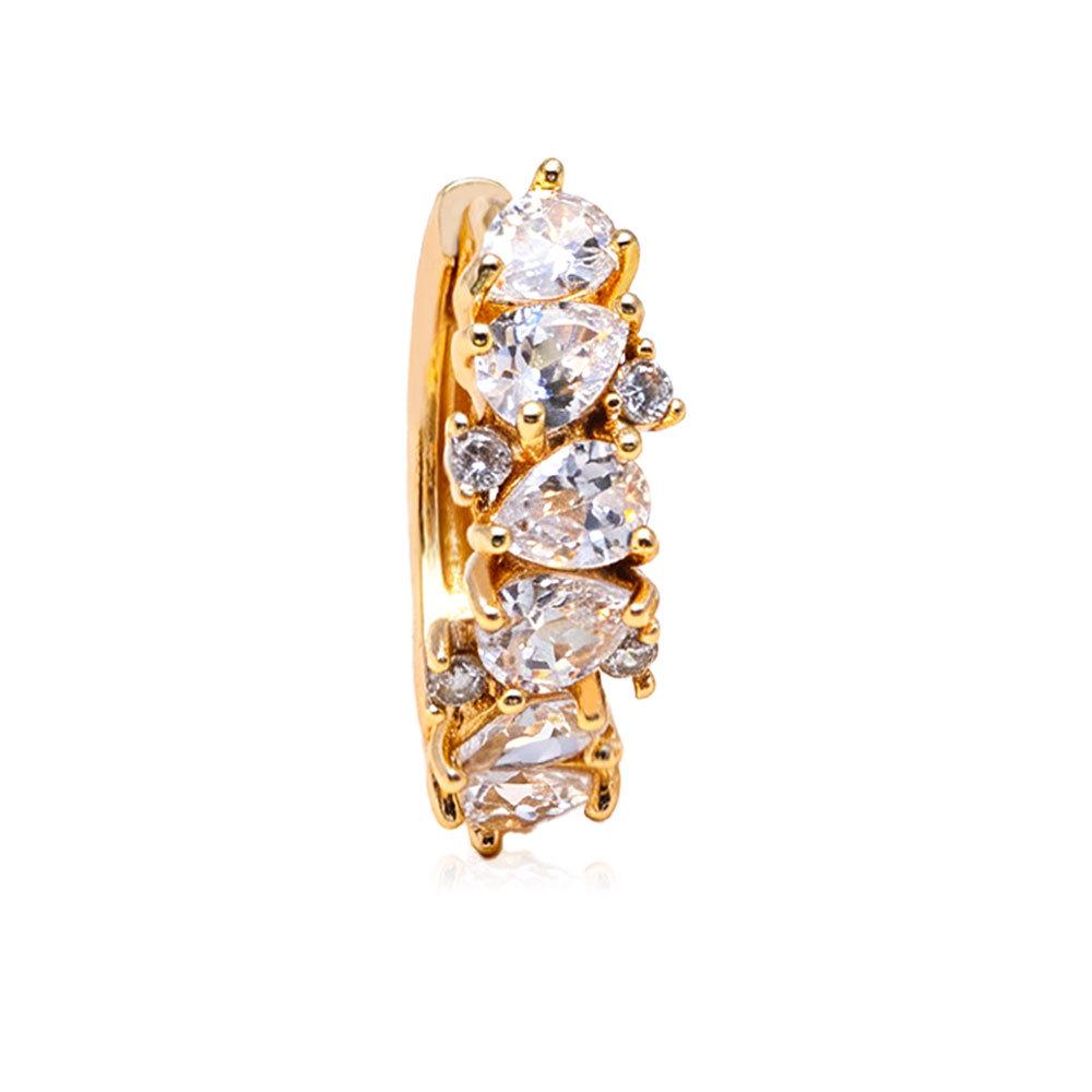 Stylish Rhinestone Zirconia Earrings with Unique Design
