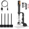 HHO-Harzmischer mit verstellbarem Ständer - 3 Geschwindigkeiten & Smart-Timer - Minimiert Blasen, Epoxidharz-Mischwerkzeuge mit 4 Rührblättern für DIY