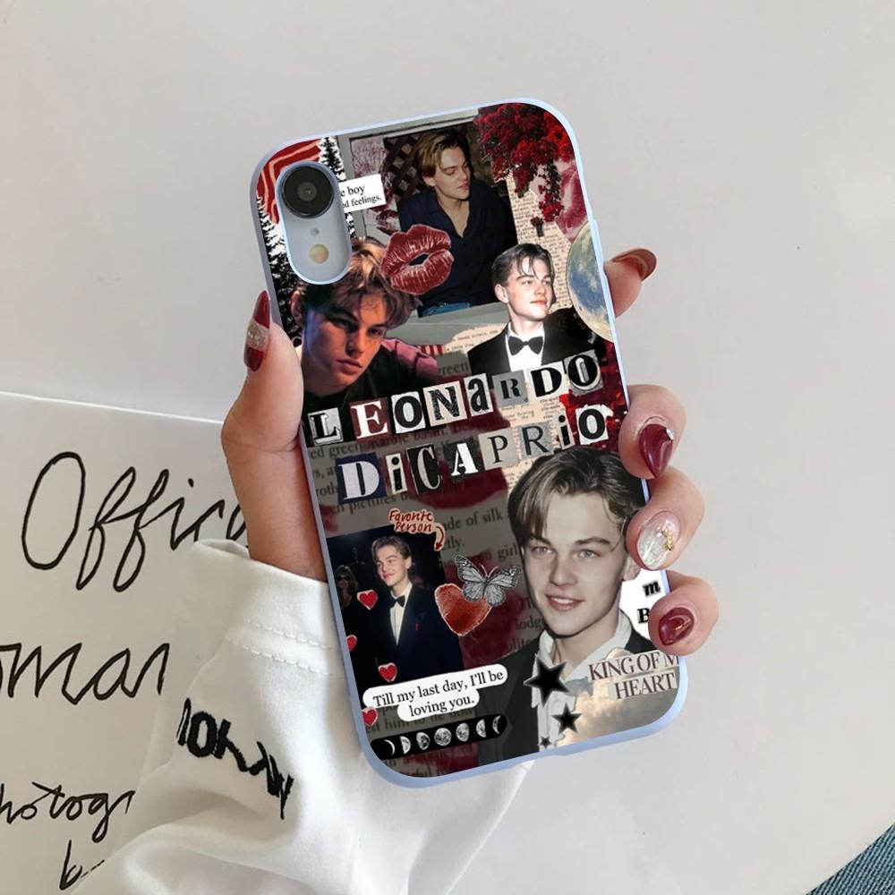

Leonardo Dicaprio Young Phone Case For IPhone 14 11 12 13 Mini Pro Xs Max 8 7 6 6S Plus X XR Solid Candy Color Case iphone 14