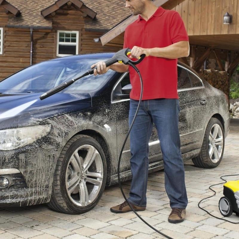 5 Pattern Adjustable Pressure Washer Guns Brass Valves Core Ergonomic Design for Concrete Cleaning Vehicle Maintenance