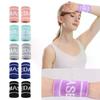 1 Paar Modisches Buntes Elastisches Sport-Handgelenkband Schweißband Handgelenkband Handgelenkstütze Für Basketball Volleyball Golf Tennis
