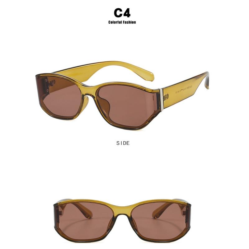 Women's sunglasses, curved sunglasses, square fashion sunglasses.