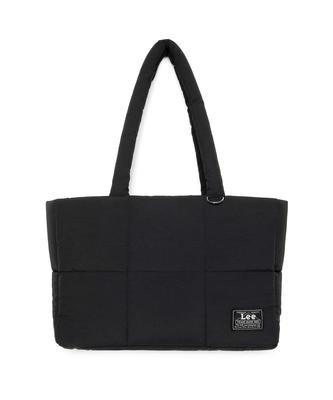 Lee Quilted Square Tote Bag Black