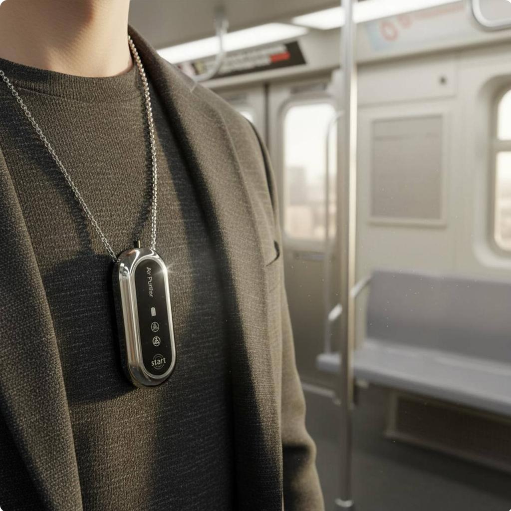 Individual Air Purifier Necklace Lightweight Air Purifier Necklace Individual Negative Charged Particle Generator Universal