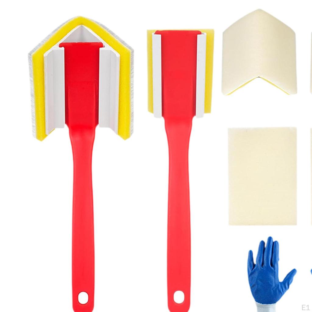 Corner Painting Tools, Trim Paint Edger 3 In 1 Multifunction Parts,Paint Pad Set for Wall