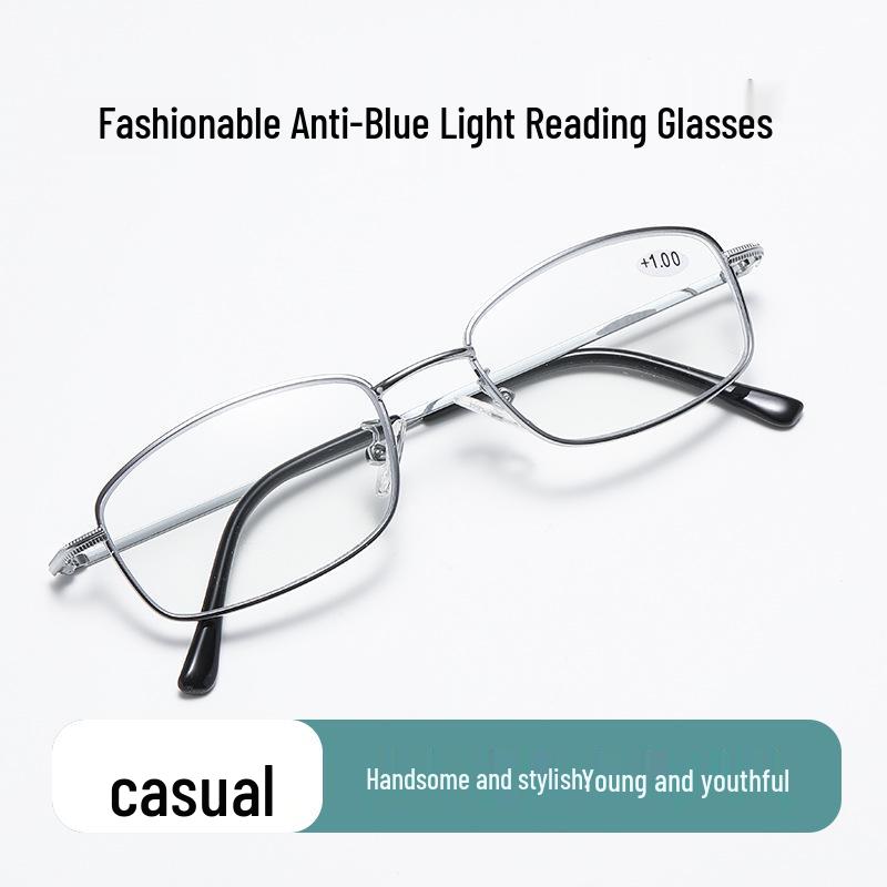 HD Ultralight Metal Full Frame Farsighted Reading Glasses for Men & Women – Fashionable & Comfortable