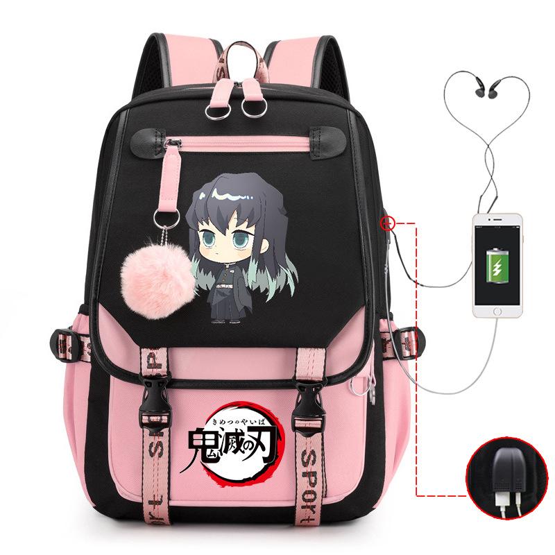 Demon slayer ghost extermination column student schoolbag junior high school student primary school student middle school student backpack